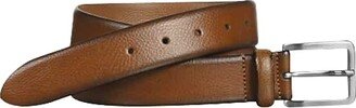 Men's Feather Edge Leather Belt Brown