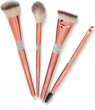 LUNA MAGIC Face Makeup Brush Set - 4ct