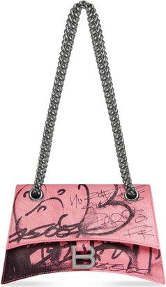 small Crush graffiti-print chain bag