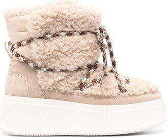 Moboo faux-shearling ankle boots