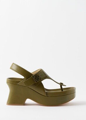 Comfort 90 Leather Platform Sandals