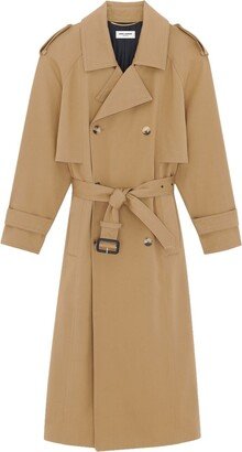 Double-Breasted Trench Coat-AN