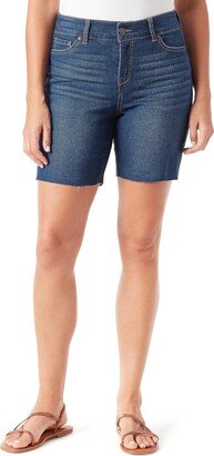 Vintage America Blues Women's Boho Slim Stretch Denim Mini Short-AA