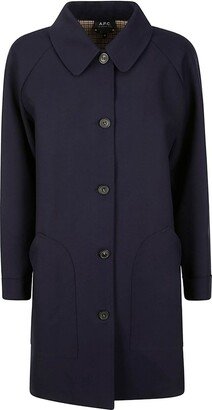 Single-Breasted Mid-Length Coat-AJ