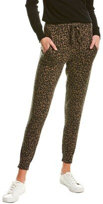 Kassie Cashmere-Blend Leopard Jogger-AA