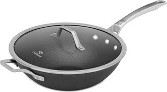 Signature Nonstick 12 Flat-Bottom Wok with Cover