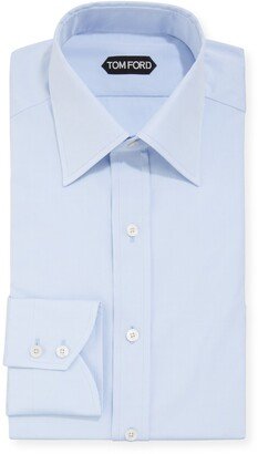 Men's Solid Poplin Dress Shirt