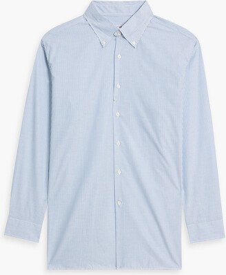 Striped cotton-poplin shirt