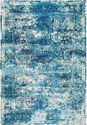 6'7x9' Vintage Shuler Area Rug Ocean Blue