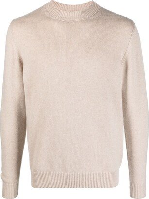 Ribbed-Trim Cashmere Jumper-AB