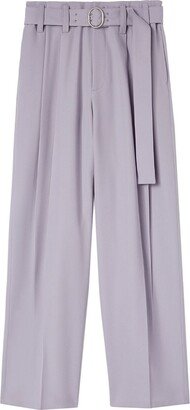 Pleated Loose-Fit Wool Trousers