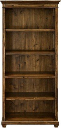 74 Porter Traditional Wood Bookcase With Doors Brown - Martin Furniture