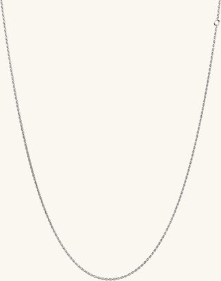 Rope Chain Necklace Silver