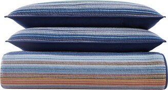 Met Stripe Yarn Dye 2 Piece Quilt Set, Twin/Twin Xl