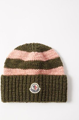 Striped Wool-blend Beanie