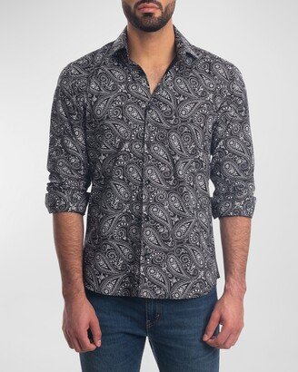 Men's Paisley Button-Down Shirt