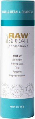 Raw Sugar Vanilla Bean + Charcoal Aluminum Free Deodorant - 2oz