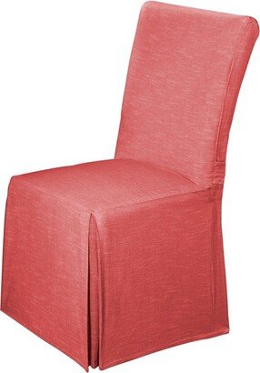 Red Chambray Dining Room Chair Slipcover - Madison Industries