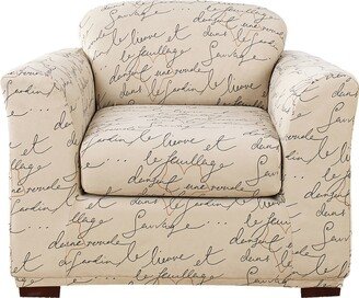 Stretch Pen Pal 2 Piece Chair Slipcover