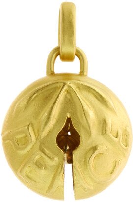 Love and Peace Bell Yellow Gold Charm