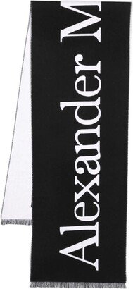 Black And White Classic Logo Scarf