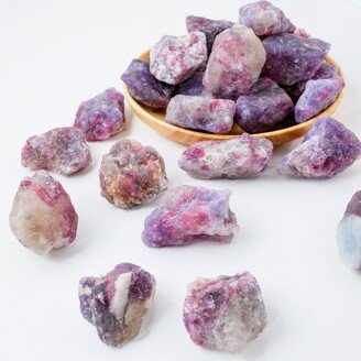 Raw Tourmaline Stone Rough Pink Gemstone Crystal Palm Healing