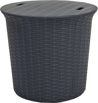 Rainbow Outdoor Bistro Boxed End Table-Anthracite
