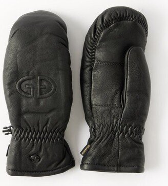 Hilja Logo-embossed Leather Gloves