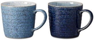 Studio Blue 2-Pc. Ridged Mug Set