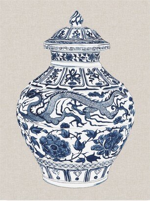 Melissa Wang Antique Chinese Vase Iii Canvas Art - 36.5 x 48