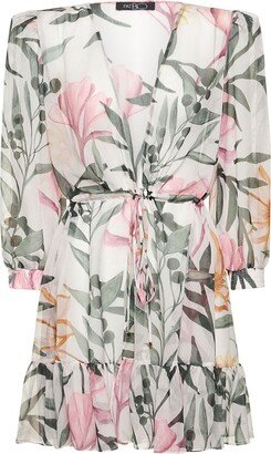 Jasmin printed short robe