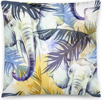 Exotic Elephants/Wild Animals New House Gift Decorator Pillow Home Accent Includes Insert