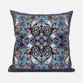 Amrita Sen Designs Amrita Sen Floral Paisley Indoor Outdoor Pillow Zip-AB