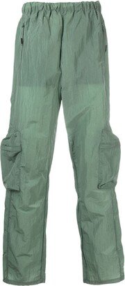 Wide-Leg Cargo Trousers-BE