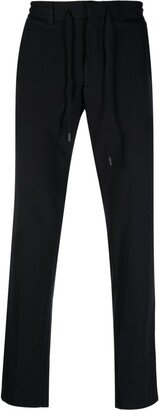 Boggi Milano Drawstring-Waist Straight-Leg Trousers-AA