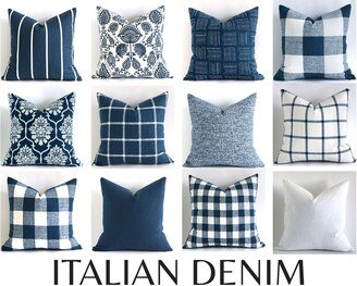 Blue & White Farmhouse Lumbar Pillow Covers +9 Other