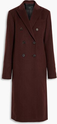 Camia double-breasted wool-blend felt coat