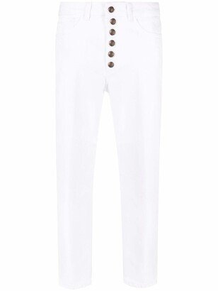 High-Rise Cropped Jeans-AG