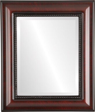 OVALCREST by The OVALCREST Mirror Store Heritage Framed Rectangle Mirror in Vintage Cherry