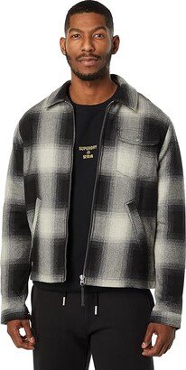 Vintage Wool Harrington (Black Onyx Ombre) Men's Clothing