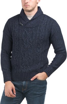 TJMAXX Wool Blend Shawl Sweater For Men