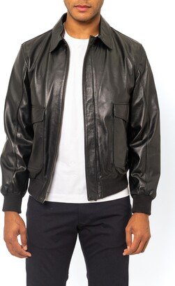 PINO BY PINOPORTE Leather Bomber Jacket