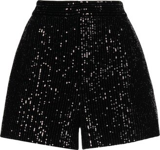 Sequin-Embellished Shorts