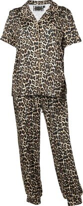 Laines London Luxe Leopard Print Pyjama Set