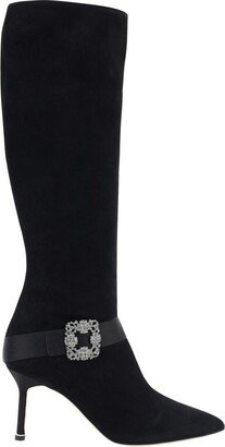 Pliniahi Buckle Embellished Knee-High Boots