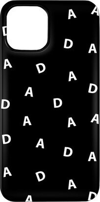 Custom Iphone Cases: Sweet Dad Typography - Black And White Phone Case, Silicone Liner Case, Matte, Iphone 11 Pro Max, Black