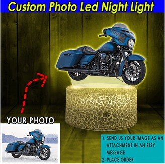 Unique Gifts For Bikers Motorcycle Personalized Night Light, Custom Motorcycle, Sport Bike, Motocross, Lowriders, Decor