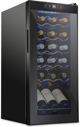 Schmecke 13.6 in. 18 Bottle Compressor Freestanding Wine and Beverage Cooler