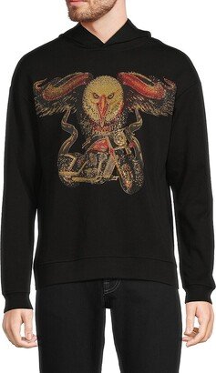 Embellished Graphic Hoodie