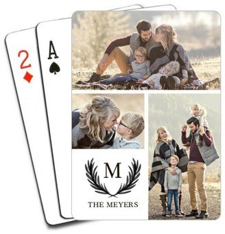 Playing Cards: Olive Branch Initial Playing Cards, White